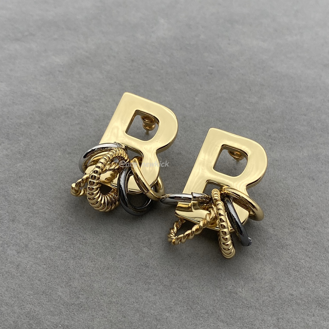 Balenciaga Multiring Single B Earring (2) - www.newkick.vip